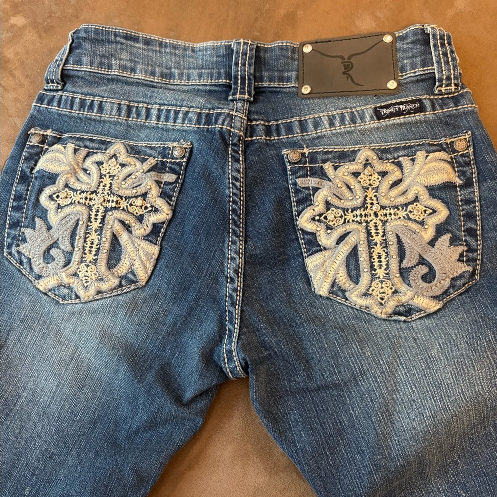 Trinity Ranch Jeans / Embroidery & Rhinestones / Size 1 - Picture 6 of 9